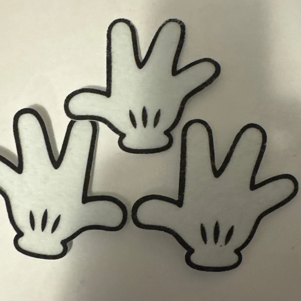 Disney Mickey Mouse Family Crafts Felt Shapes White/Yellow 12PC
